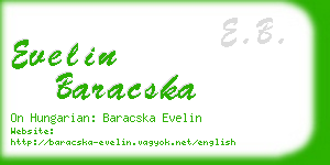 evelin baracska business card